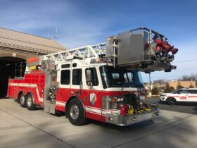 1997 Simon Duplex 4Dr Saulsbury/LTI 75’ Tower Ladder Platform